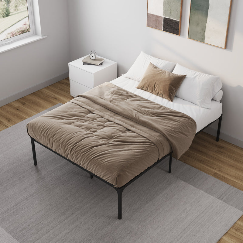 Comfy Bundle (Bamboo Charcoal Mattress + Zeta Bed Frame)