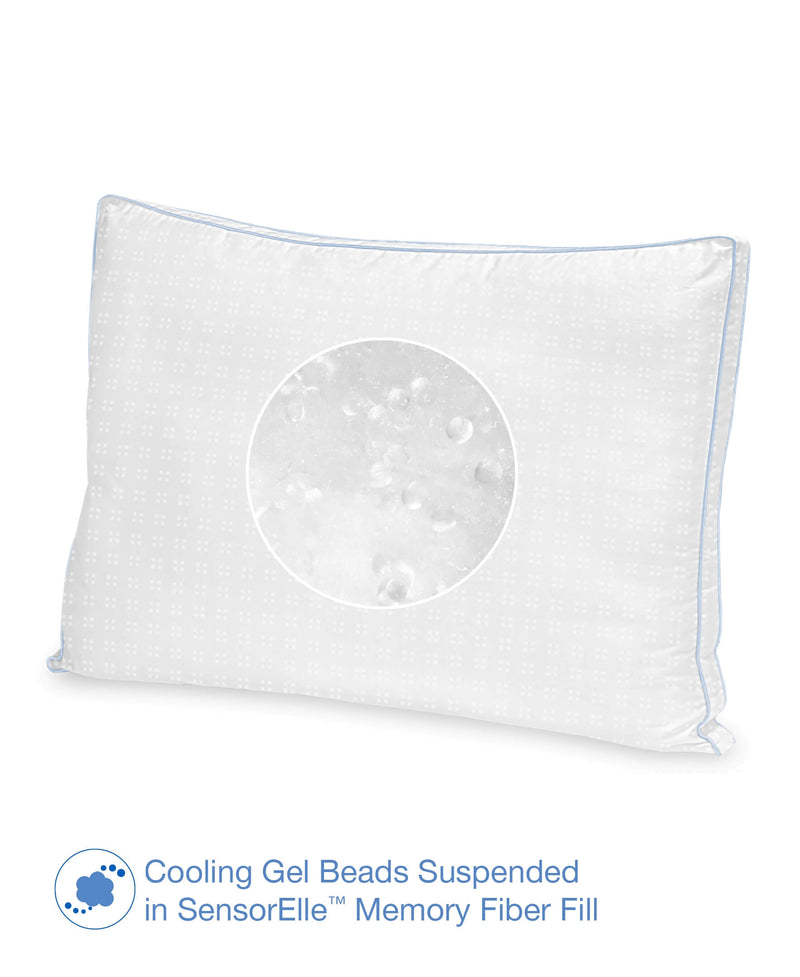 Cool Fusion Firm Density Bed Pillow with Cooling Gel Beads